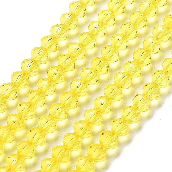 Transparent Glass Beads Strands