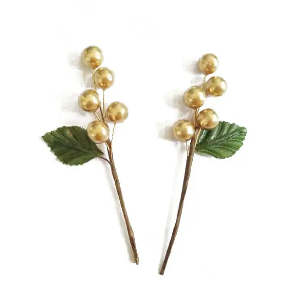 Simulation Foam Christmas Red Berry Fruit