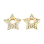 Brass Micro Pave Cubic Zirconia Pendants