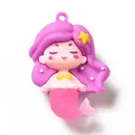 Mermaid Shape PVC Pendants