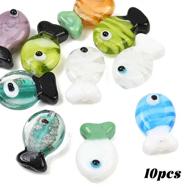 10Pcs Handmade Lampwork Beads