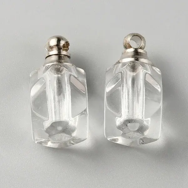 Glass Bottle Locket Pendants