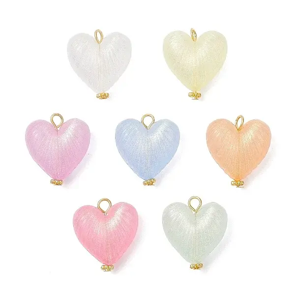 Pearlized Acrylic Charms