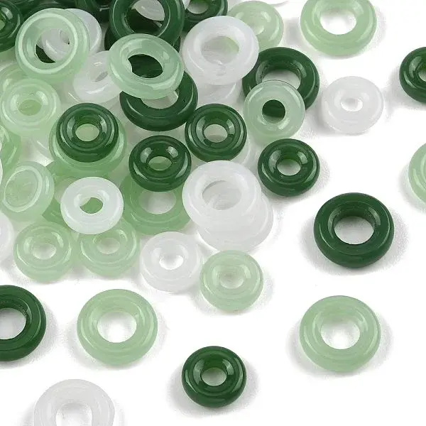 60Pcs 6 Styles Glass Pendants