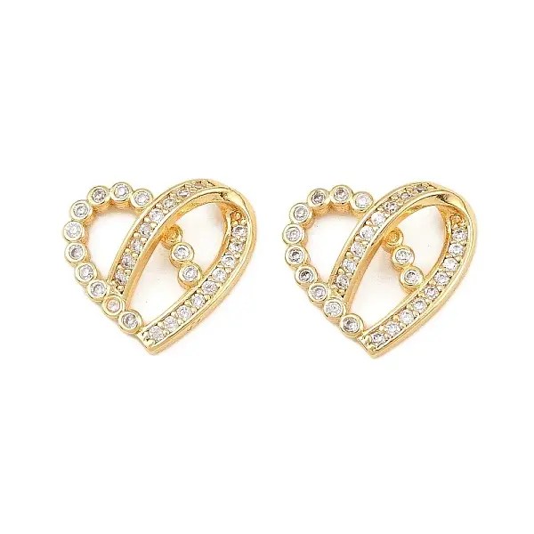 Brass Micro Pave Cubic Zirconia Pendants