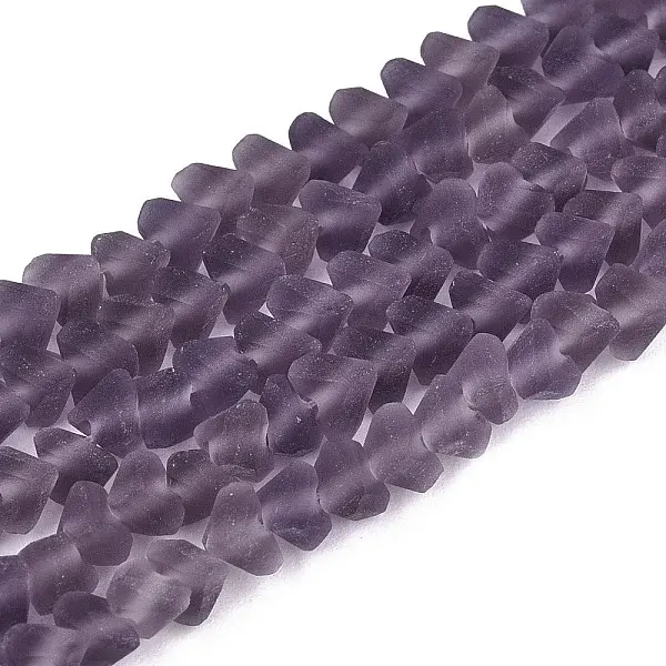 Frosted Transparent Glass Beads