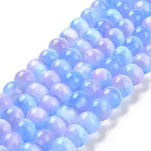 Natural Selenite Beads Strands