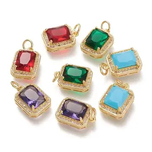 Brass Glass Charms