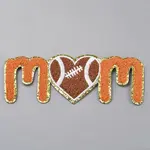 Love Rugby Towel Cloth Computerized Embroidery Cloth Iron On/Sew On Patches