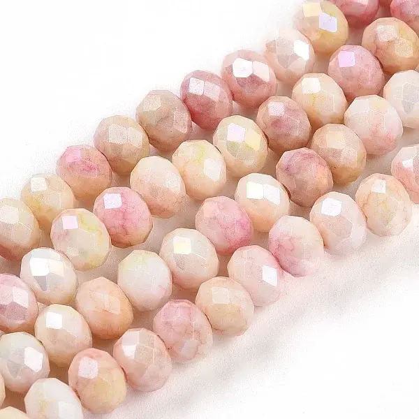 Ombre Effect Dyed Glass Beads Strands