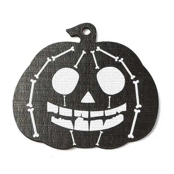 Halloween Printed Wooden Big Pendants