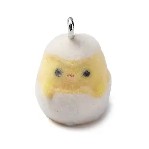 Flocky Resin Pendants