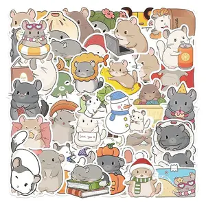 50Pcs Mouse PVC Waterproof Cartoon Stickers