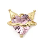 Brass Micro Pave Cubic Zirconia Pendants