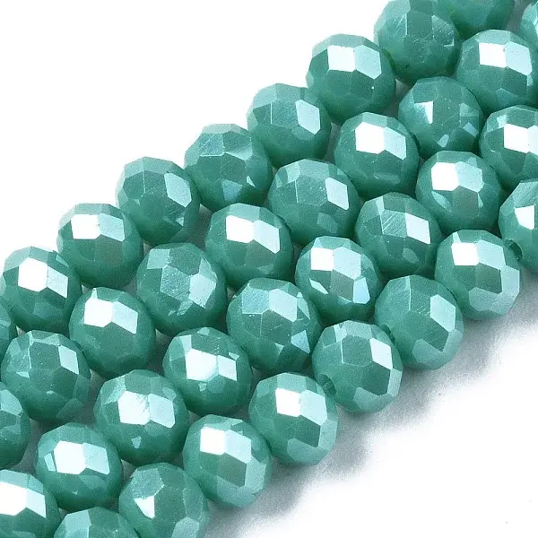 Electroplate Glass Beads Strands