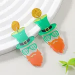 Christmas Acrylic Human Stud Earrings