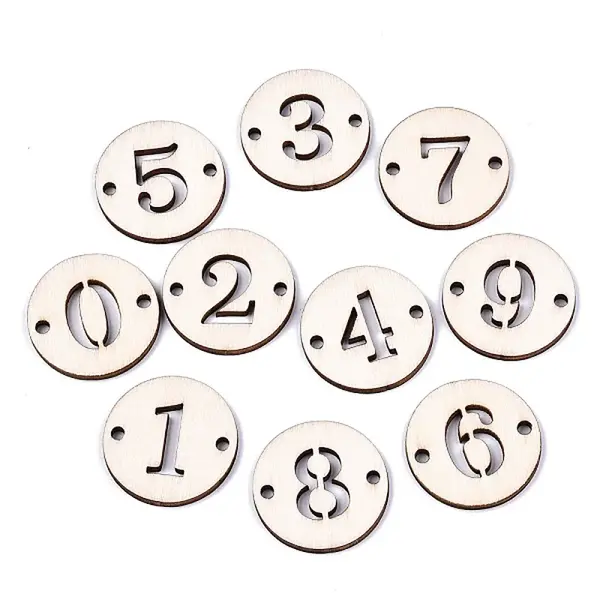 Unfinished Natural Poplar Wood Links Connectors