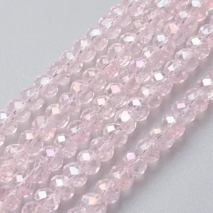 Electroplate Glass Beads Strands