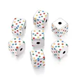 Opaque Printed Acrylic Beads