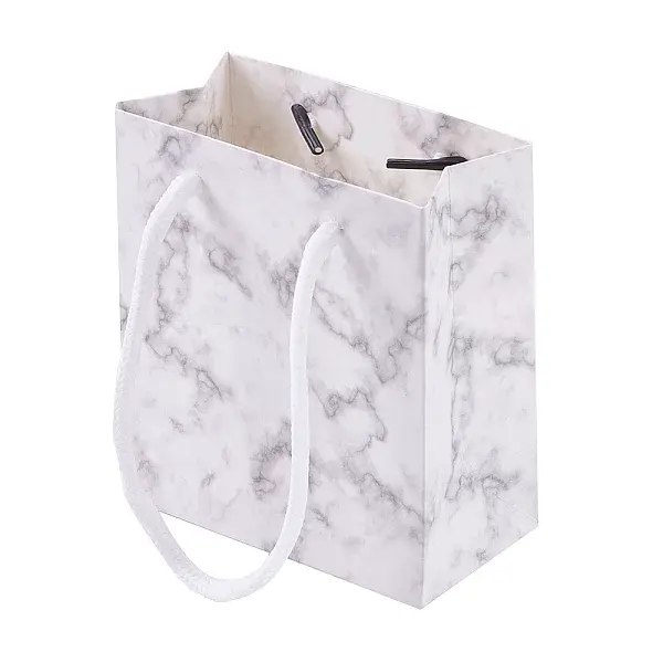 Marble Pattern Paper Gift Shopping Bags