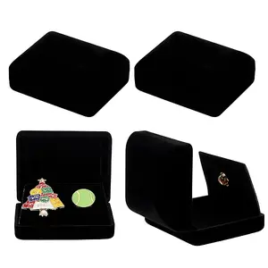 Plastic Cover with Velvet Brooch Packing Boxes