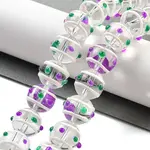 Glass with Enamel Beads Strands