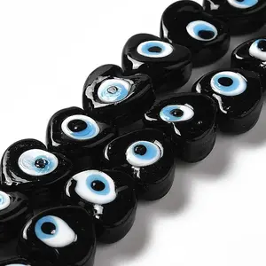 Handmade Evil Eye Lampwork Beads Strands