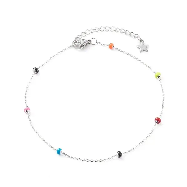 Stainless Steel Satellite Chain Anklets