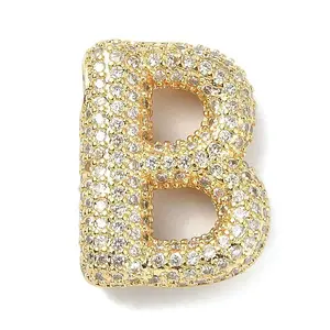 Rack Plating Brass Micro Pave Cubic Zirconia Pendants