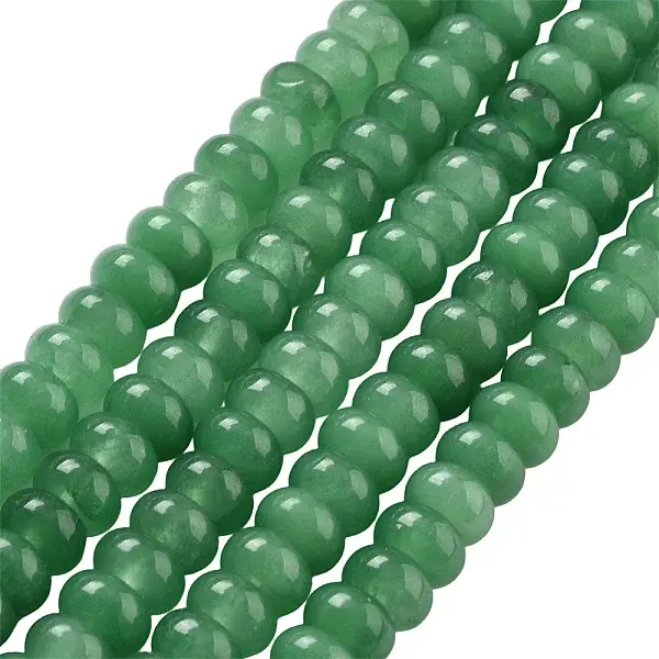 2 Strands Natural White Jade Beads Strands