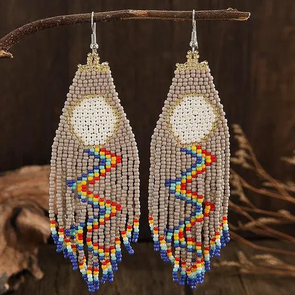 Bohemian Style Tassel Dangle Earrings