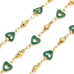 Brass Heart Link Chains