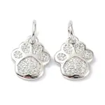Brass Micro Pave Cubic Zirconia Charms