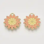 Two Tone Alloy Enamel Pendants