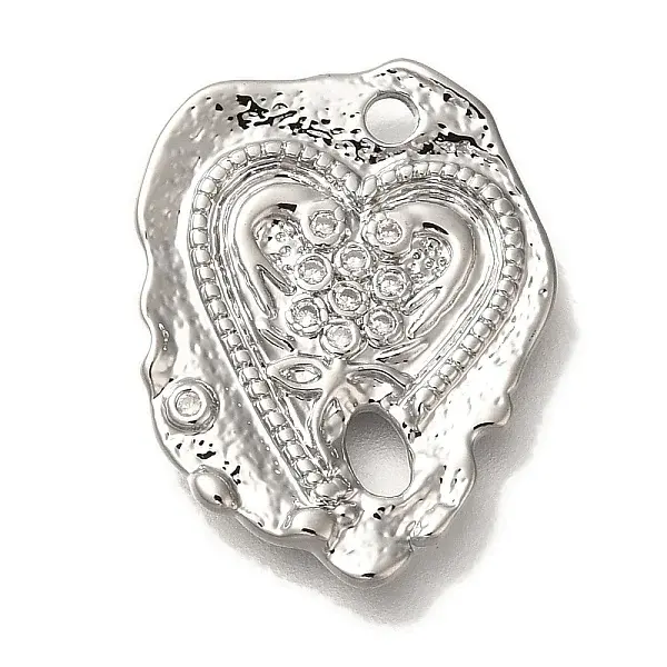 Brass Micro Pave Cubic Zirconia Pendants