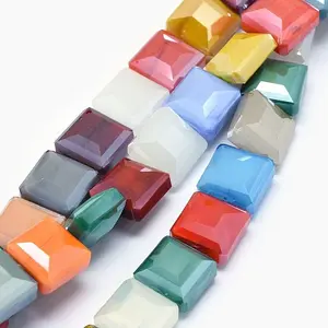 Pearl Luster Plated Glass Beads Strands