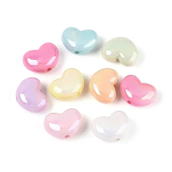 Luminous UV Plating Opaque Acrylic Beads