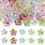 50Pcs 10 Colors Electroplate Baking Paint Glass Beads