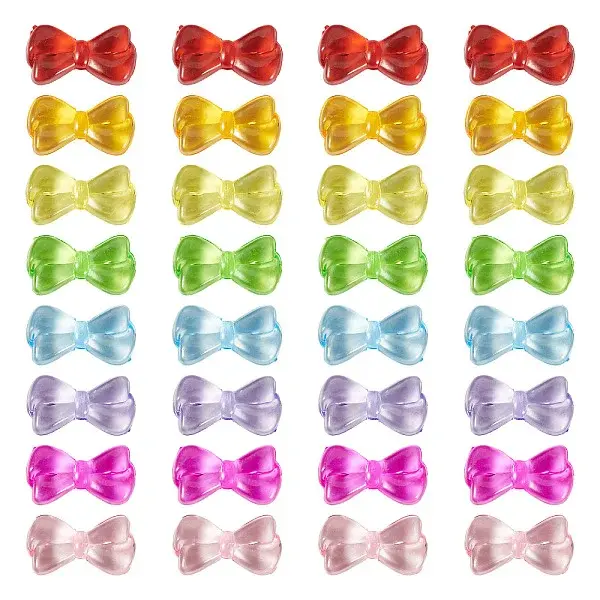 150Pcs Transparent Acrylic Beads