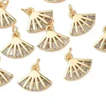 Brass Micro Pave Cubic Zirconia Pendants