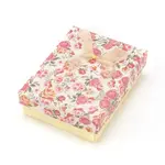 Flower Pattern Cardboard Jewelry Packaging Box