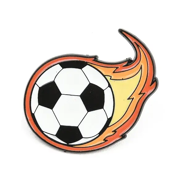 Sports Alloy Enamel Brooch