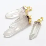 Natural Quartz Crystal Pendants