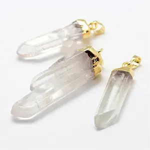 Natural Quartz Crystal Pendants
