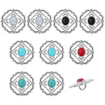 10Pcs 5 Colors Alloy Shank Buttons