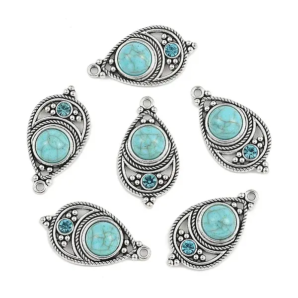 Bohemian Dyed Synthetic Turquoise Pendants