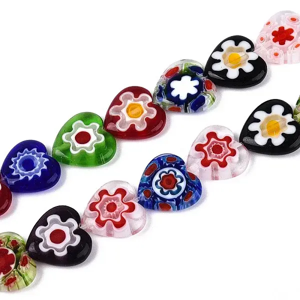 Handmade Millefiori Lampwork Beads Strands