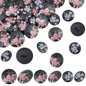 36Pcs 3 Styles Alloy Buttons