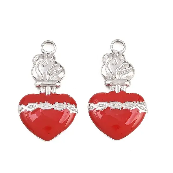 304 Stainless Steel Enamel Pendants
