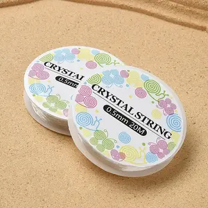 Round Elastic Crystal Thread